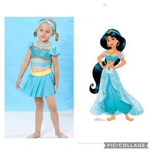 NWT Princess Jasmine swimsuit! Size 2 & 4 available!